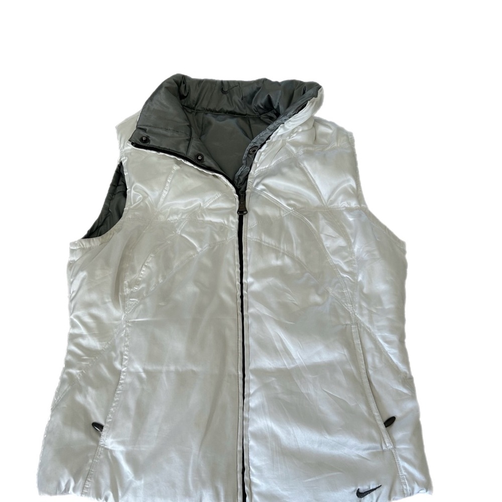 Nike Women's White Puffer Vest